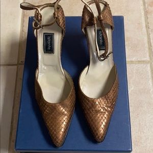 Made in Italy shoe python leather